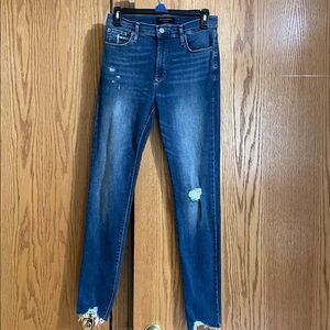 🍁SALE🍁Banana Republic Blue Distressed Straight Leg Jeans